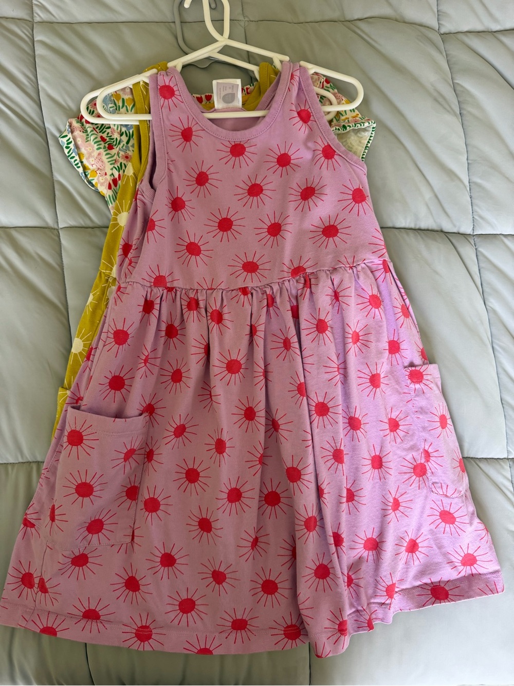 Hanna Andersson Pink Sunburst Sleeveless Dress